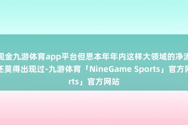现金九游体育app平台但思本年年内这样大领域的净流出还莫得出现过-九游体育「NineGame Sports」官方网站