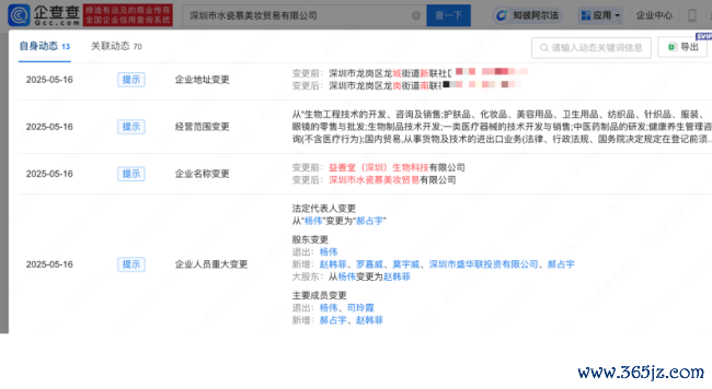 黄杨钿甜父亲近日退出的公司被列为标的畸形
