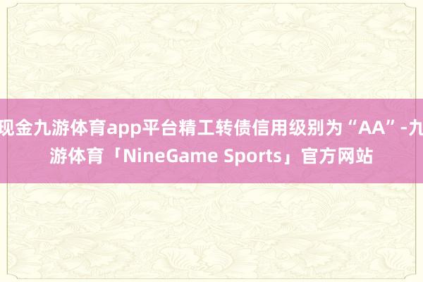 现金九游体育app平台精工转债信用级别为“AA”-九游体育「NineGame Sports」官方网站