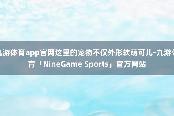 九游体育app官网这里的宠物不仅外形软萌可儿-九游体育「NineGame Sports」官方网站