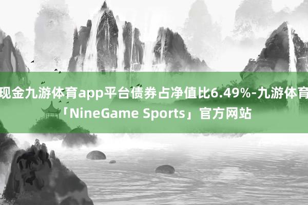 现金九游体育app平台债券占净值比6.49%-九游体育「NineGame Sports」官方网站